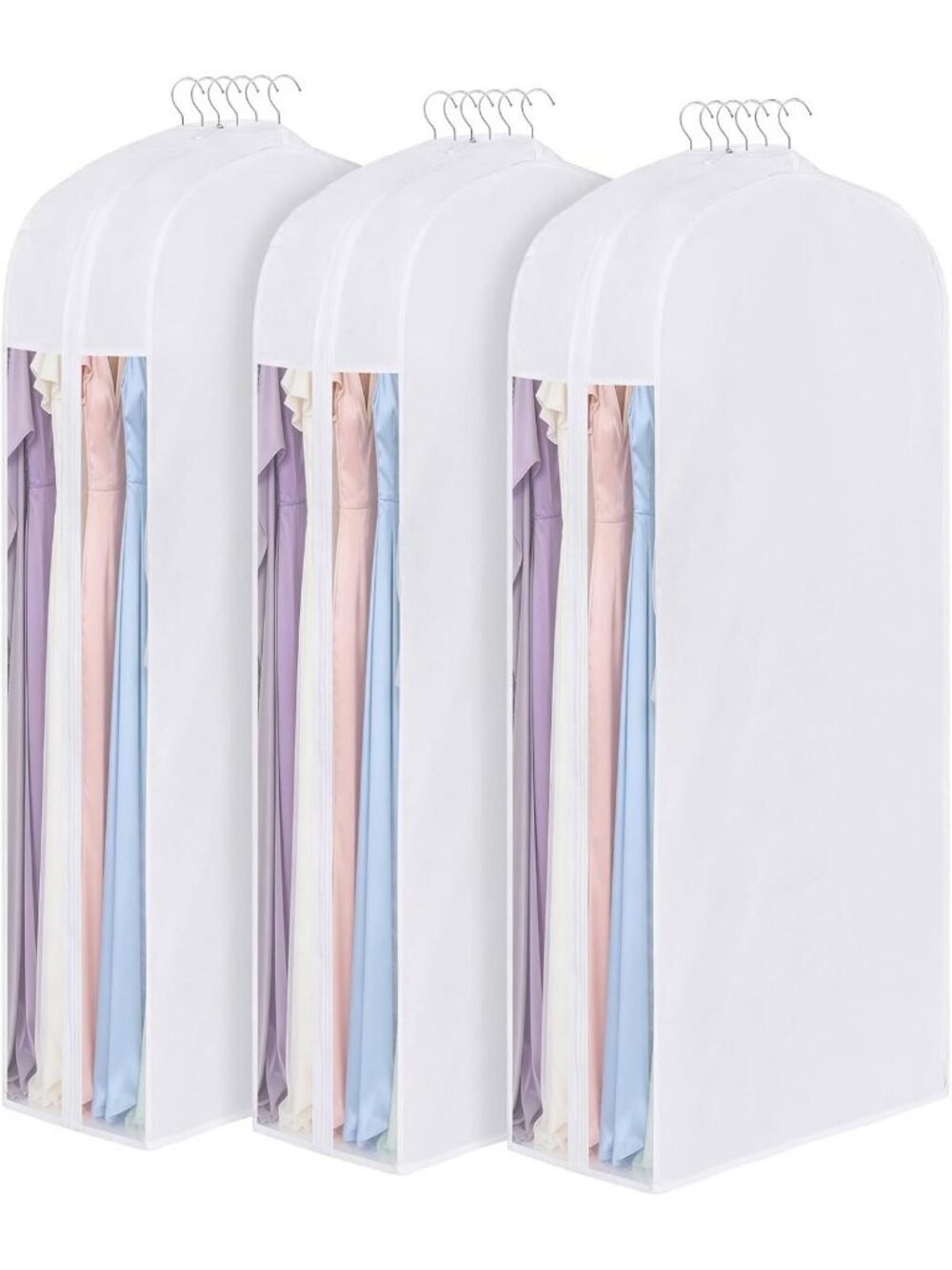 60 Inch Premium Cotton Garment Bag for Hanging Clothes and Storage